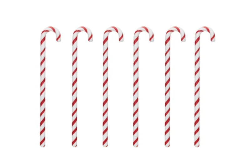 Candy Cane Stir Sticks- Glass