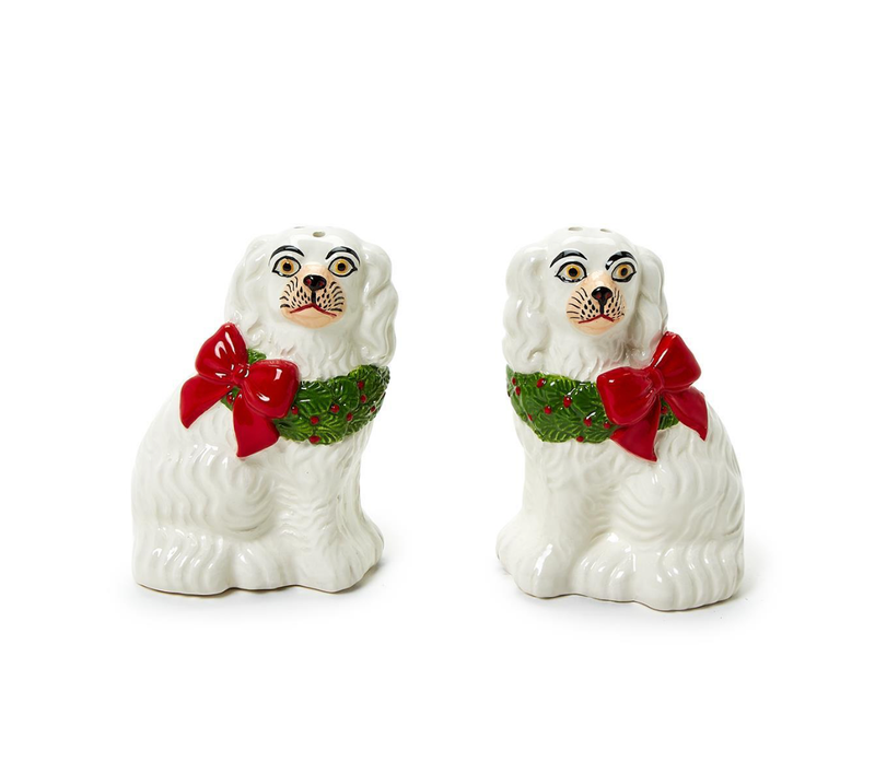 Xmas Dog Salt/Pepper Shakers