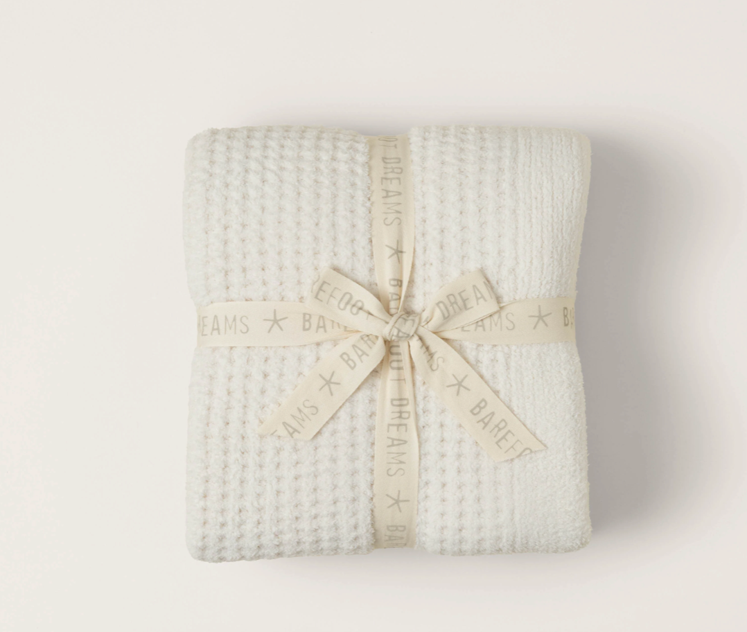 Barefoot Dreams Waffle Throw- Cream