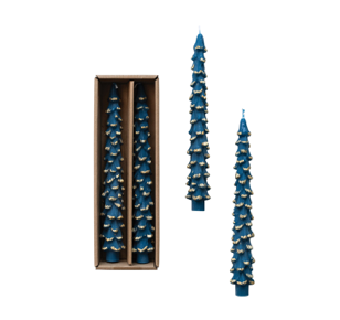 Tree Tapers S/2- Blue