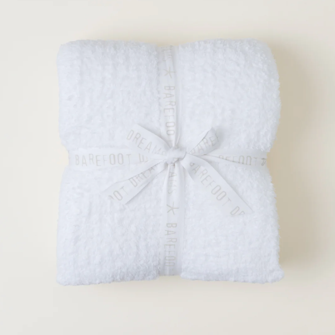 Barefoot Dreams Ribbed Throw- White