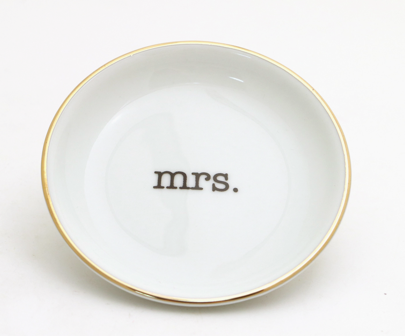 Mrs Ring Dish w 22K Rim