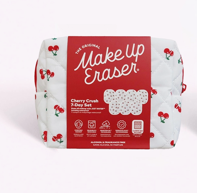 Makeup Erasers S/7- Cherry
