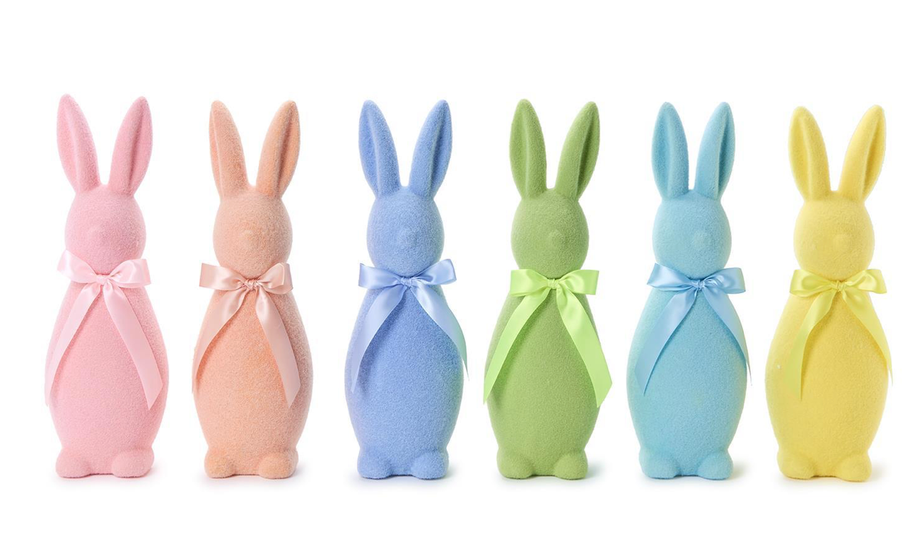 Flocked Bunny- Lg