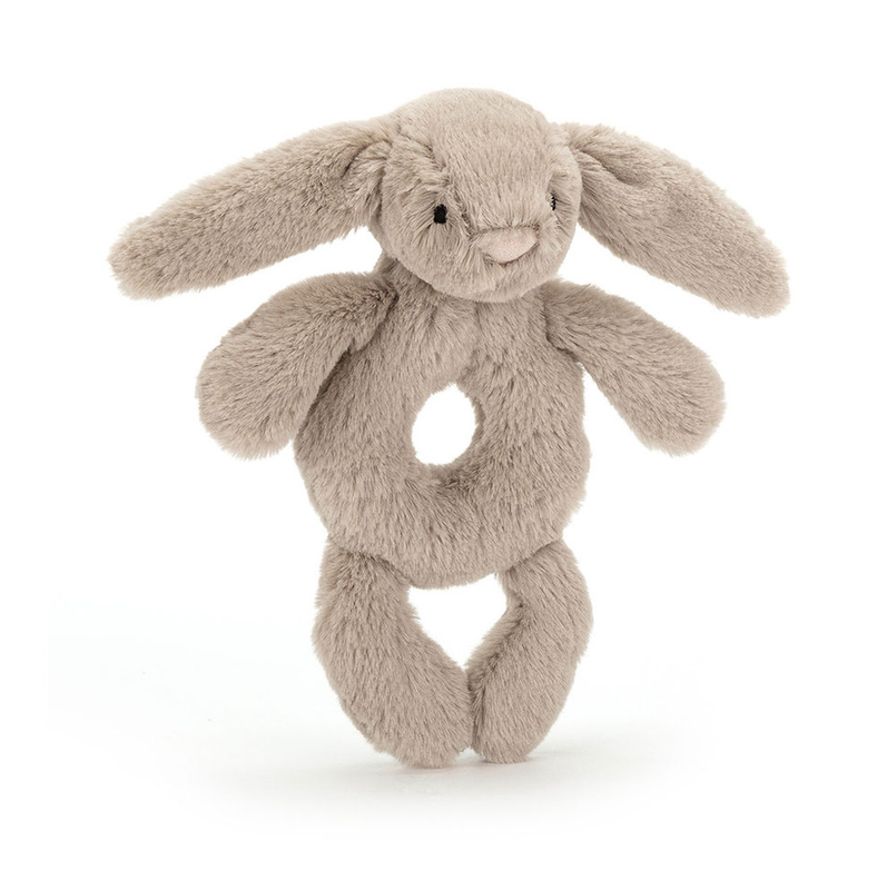 Bashful Bunny Rattle- Beige