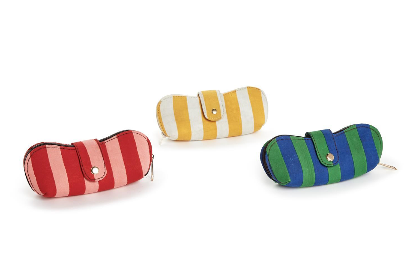 Stripe Sunglasses Case