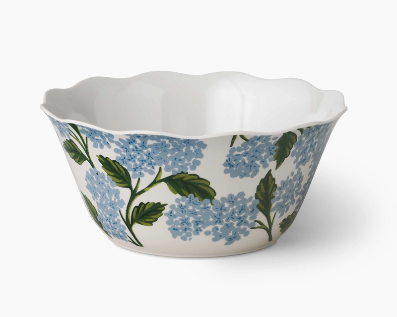 Hydrangea Melamine Bowl- Lg