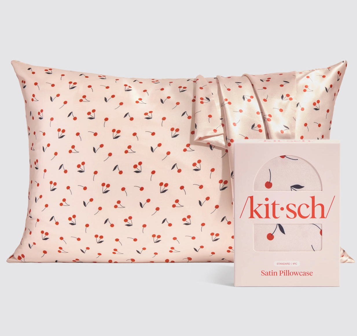 Satin Pillowcase- Cherry