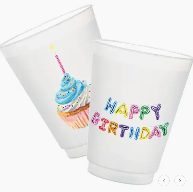 HBD Frosted Cups