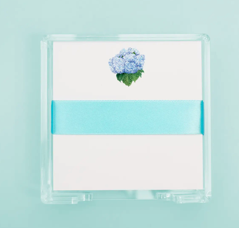 Hydrangea Notepad Set- Sq