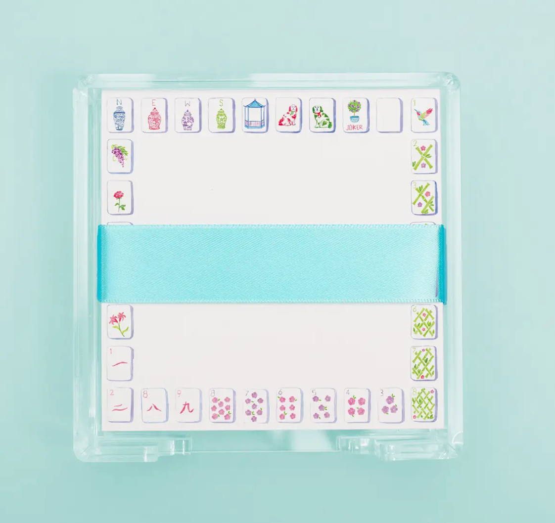 Mahjong Tile Notepad Set- Sq