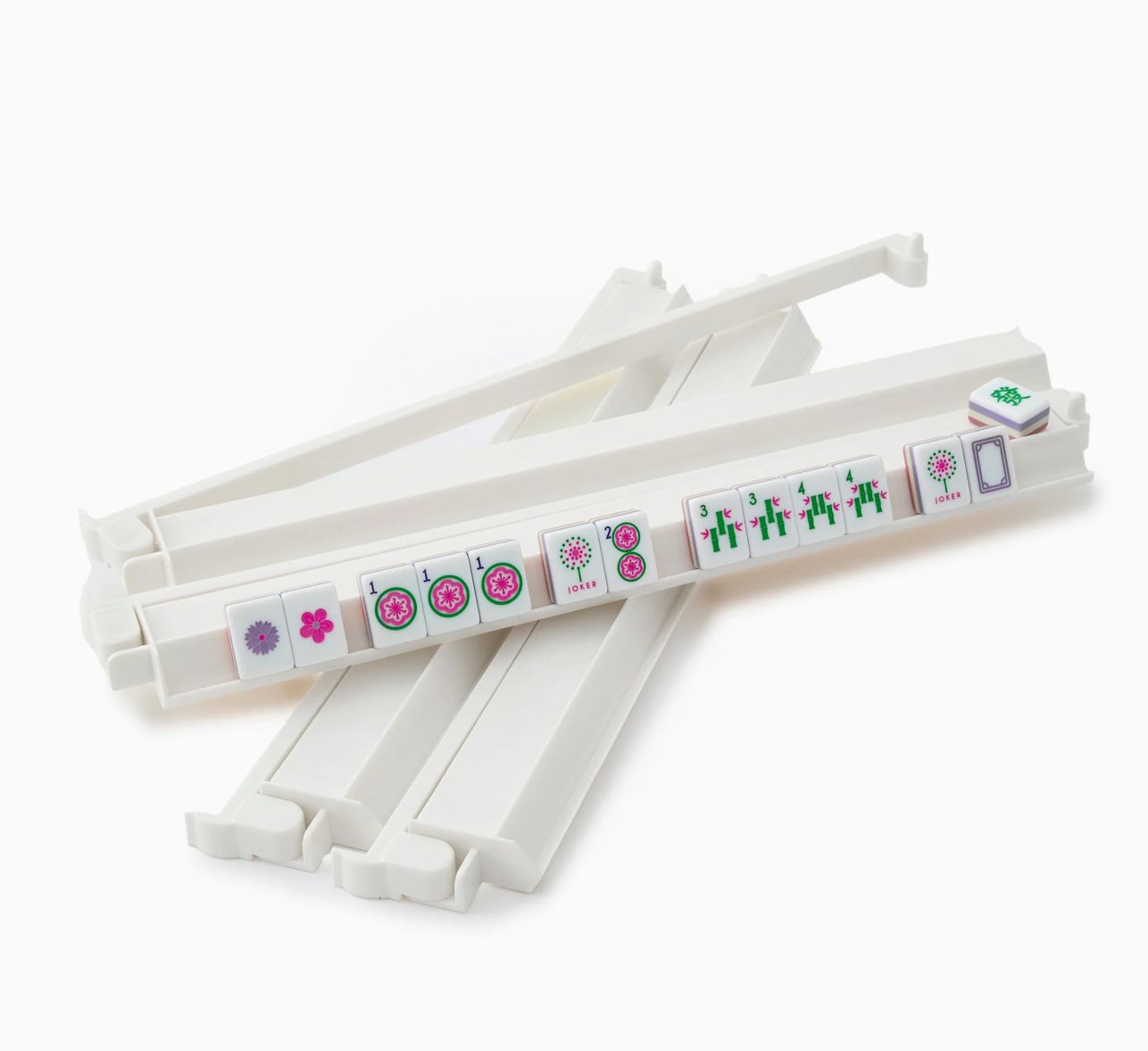 Mahjong Racks S/4- White