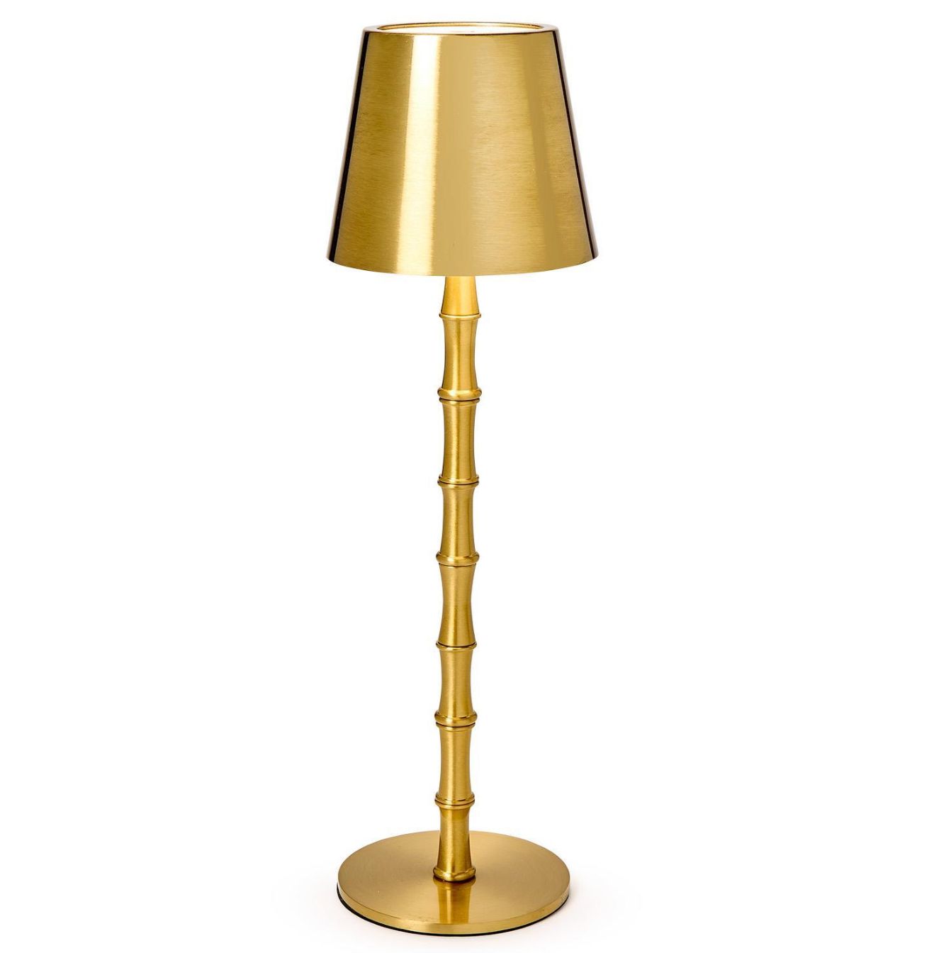 LED Cordless Lamp- Gold Bamboo