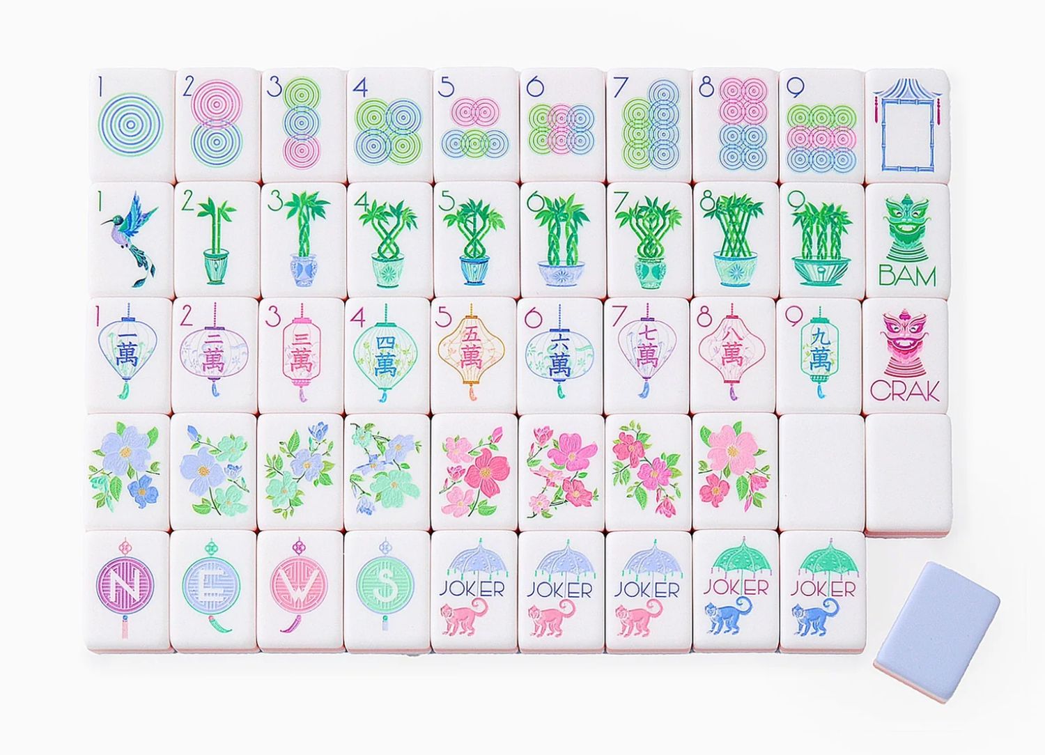 Luminaire Mahjong Tiles
