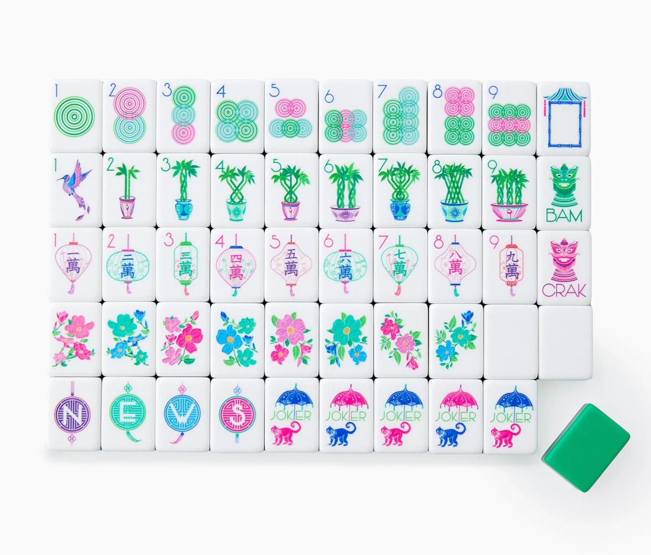 Mahjong Tiles- Jasmine