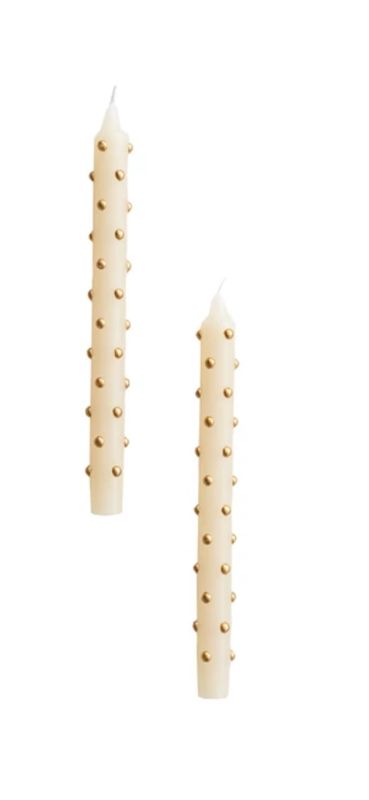 Gold Dot Tapers S/2