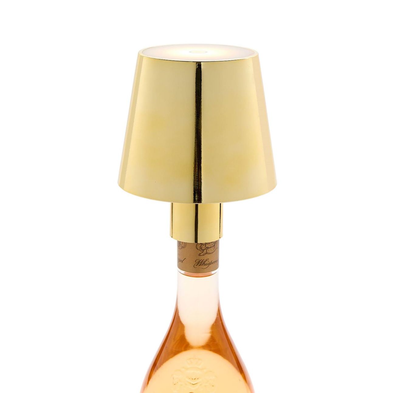 LED Bottle Lampshade- Gold