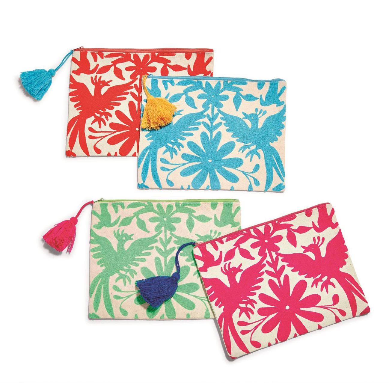 Flora Mahjong Tile Pouch