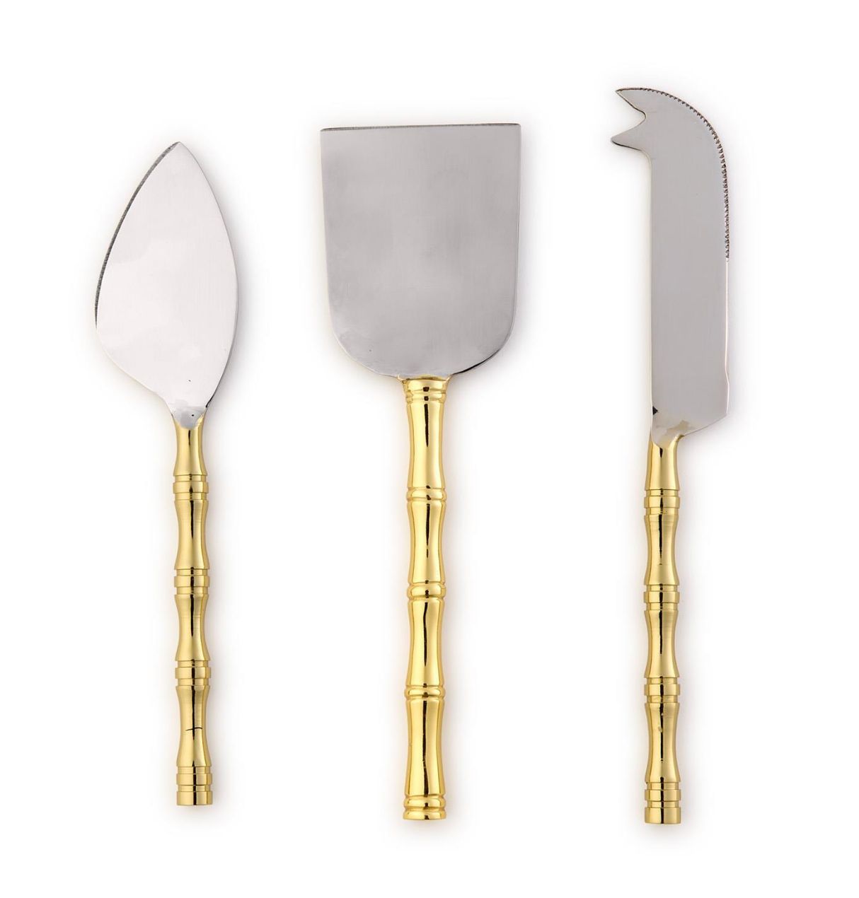 Gold Bamboo Cheese Knives