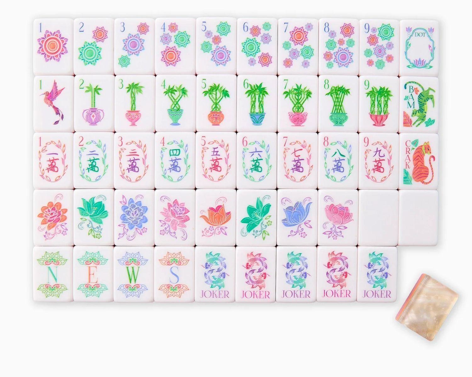 Pearlescent Mahjong Tiles