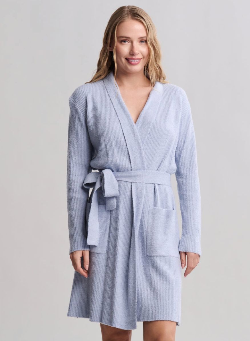 Barefoot Dreams Luxe Robe- Snow Drop