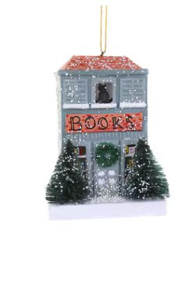 Snowy Book Shop Orn
