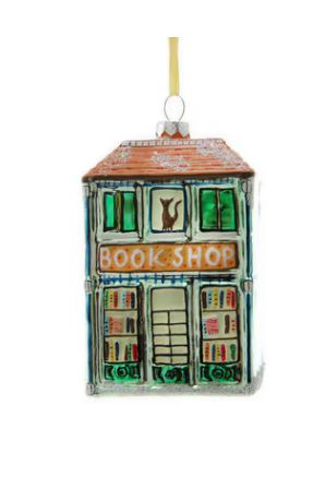 Glass Book Shop Orn