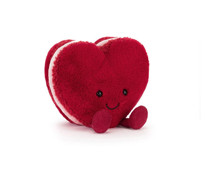 Amuseables Heart Macaron- Red