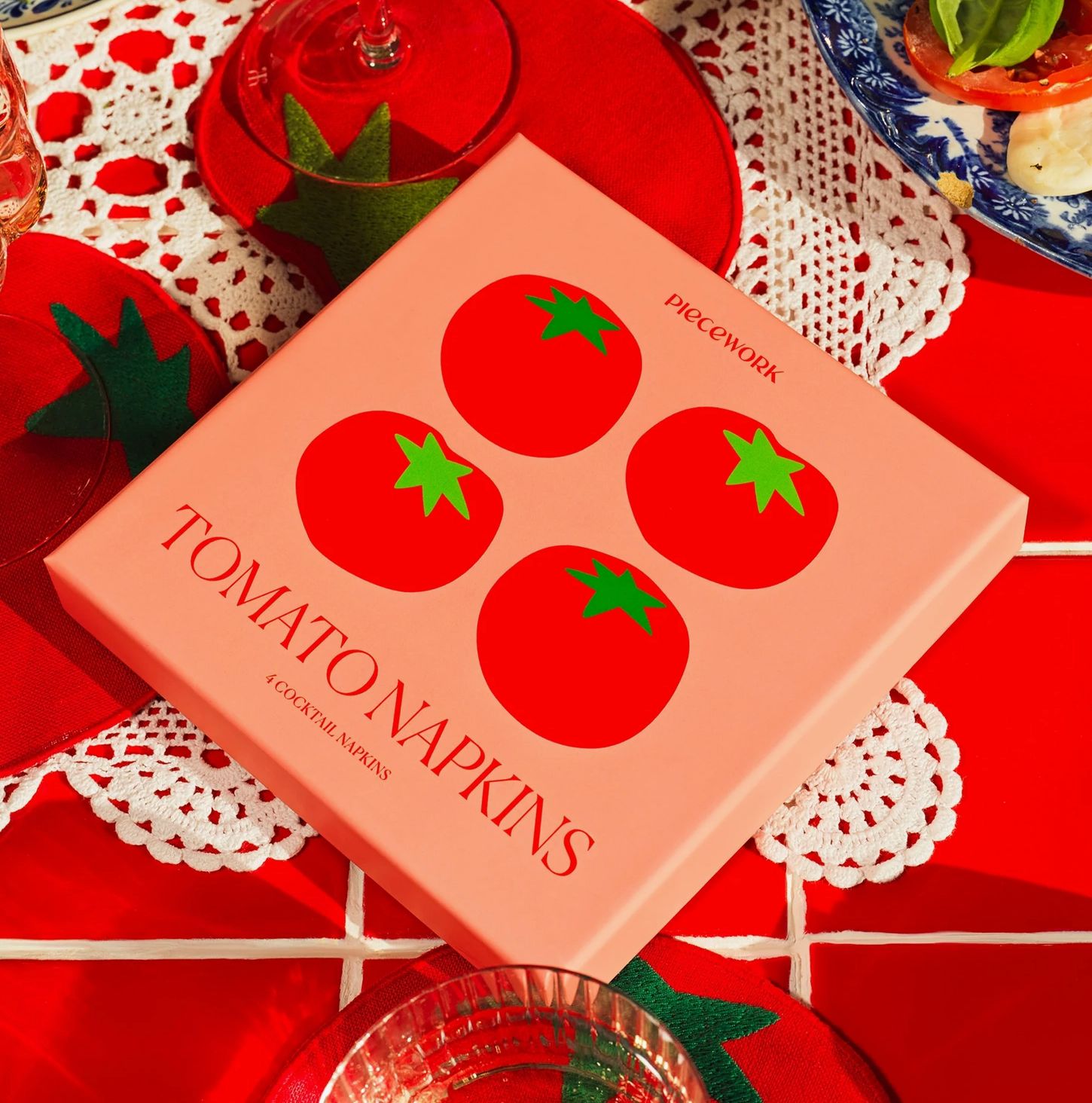 Tomato Cocktail Naps S/4