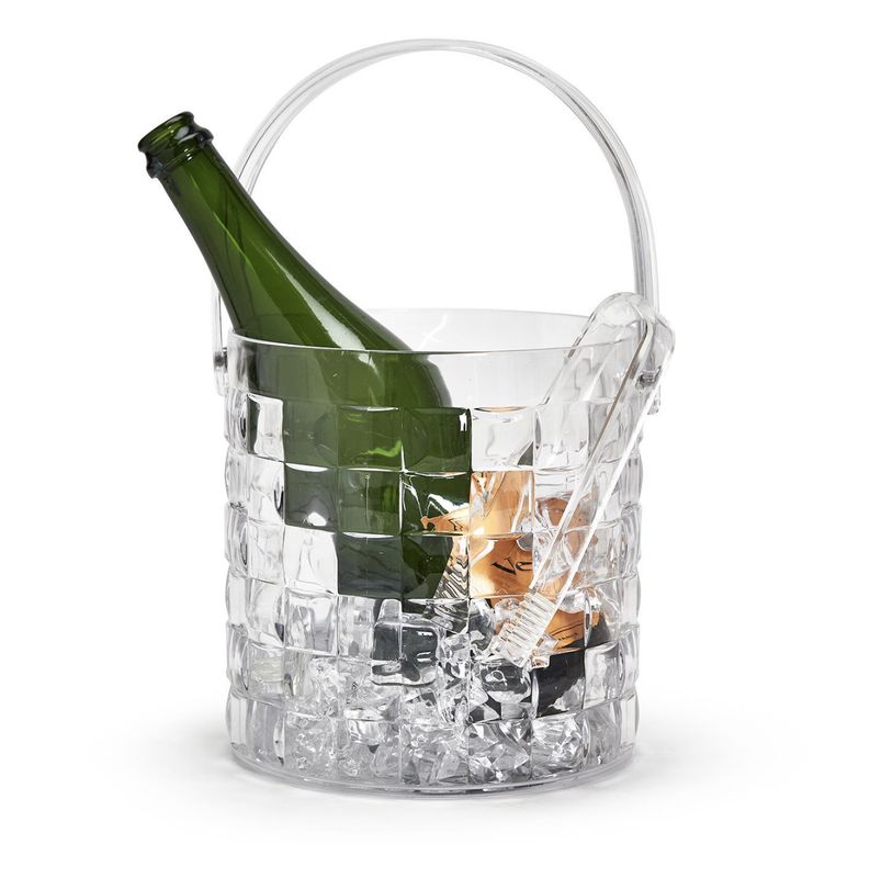 Cubed Ice Bucket w Tongs