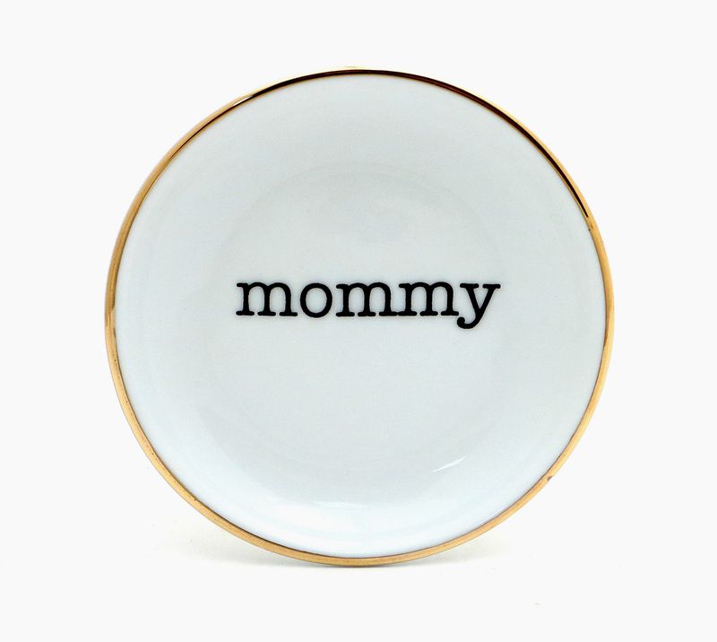 mommy Ring Dish w 22K Rim
