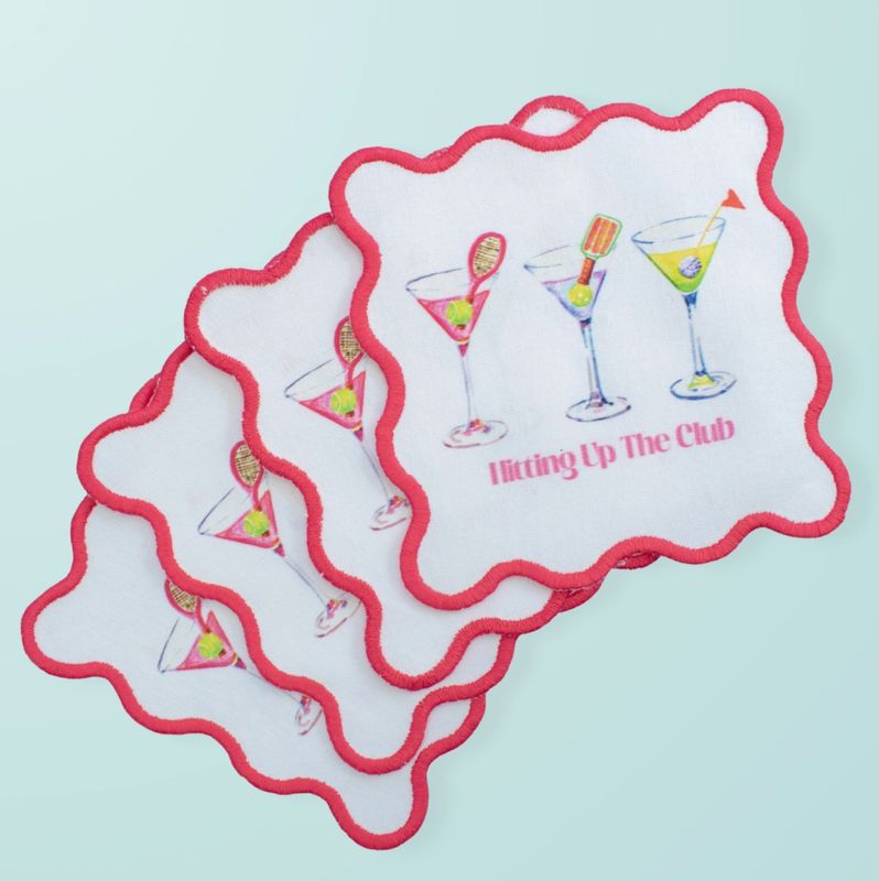 Country Club Cocktail Naps S/4