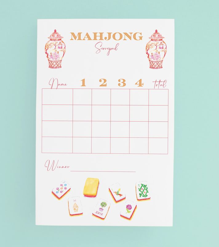 Mahjong Score Pad