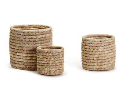 Date Leaf Cachepot- Sm