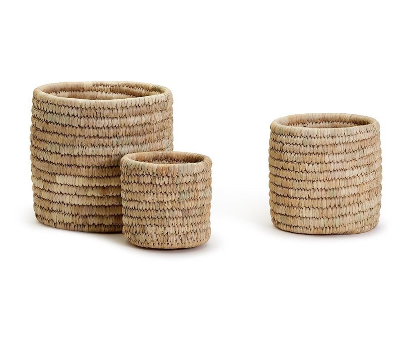 Date Leaf Cachepot- Sm