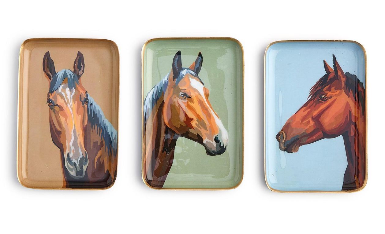 Metal Horse Tray