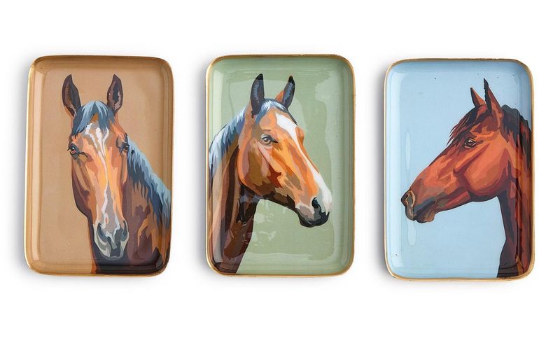 Metal Horse Tray