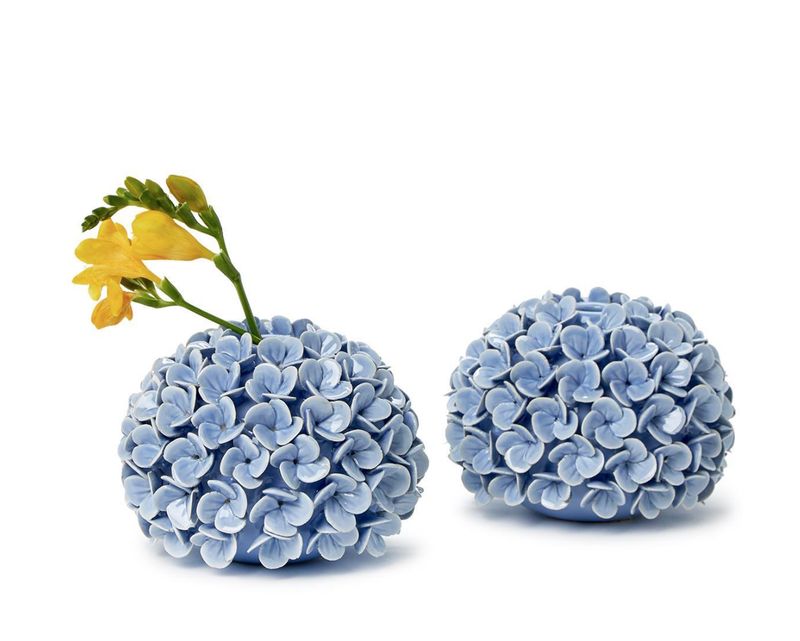 Hydrangea Bud Vase/Taper Holder- Bl