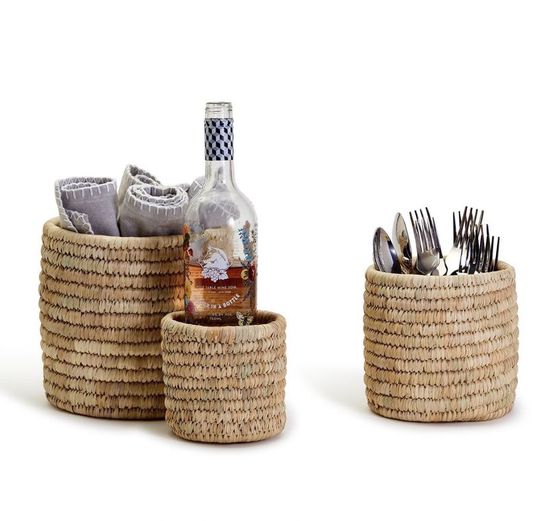 Date Leaf Cachepot- Lg