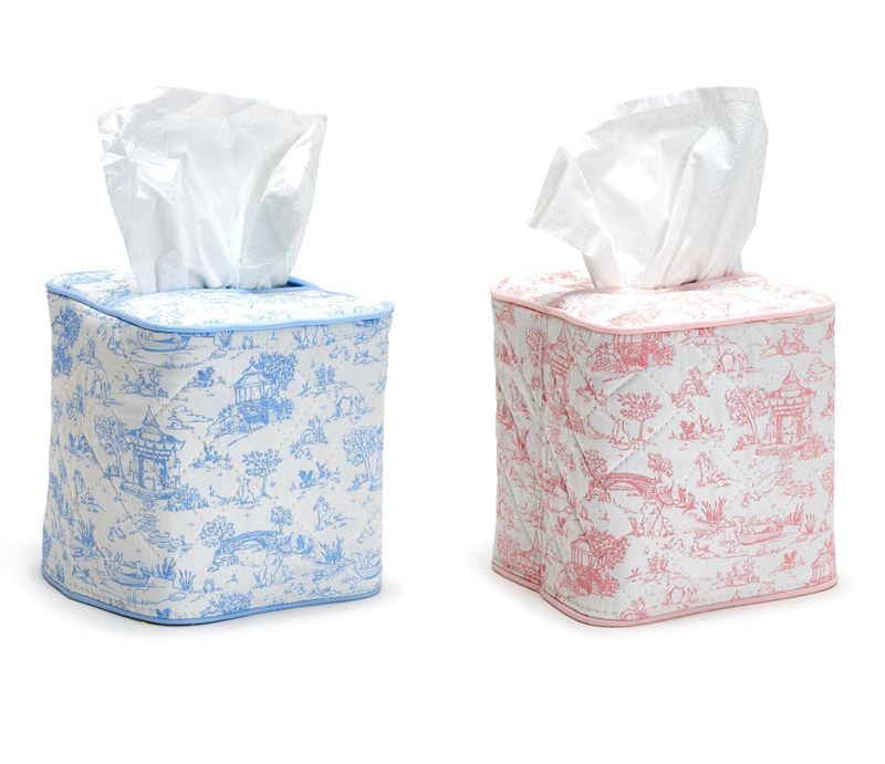 Toile Tissue Box Cover