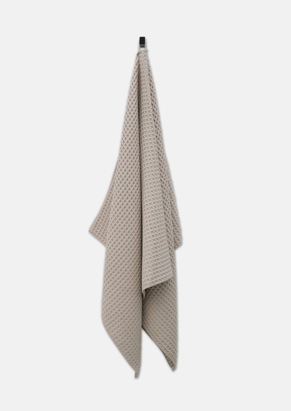 Waffle Bath Towel- Taupe