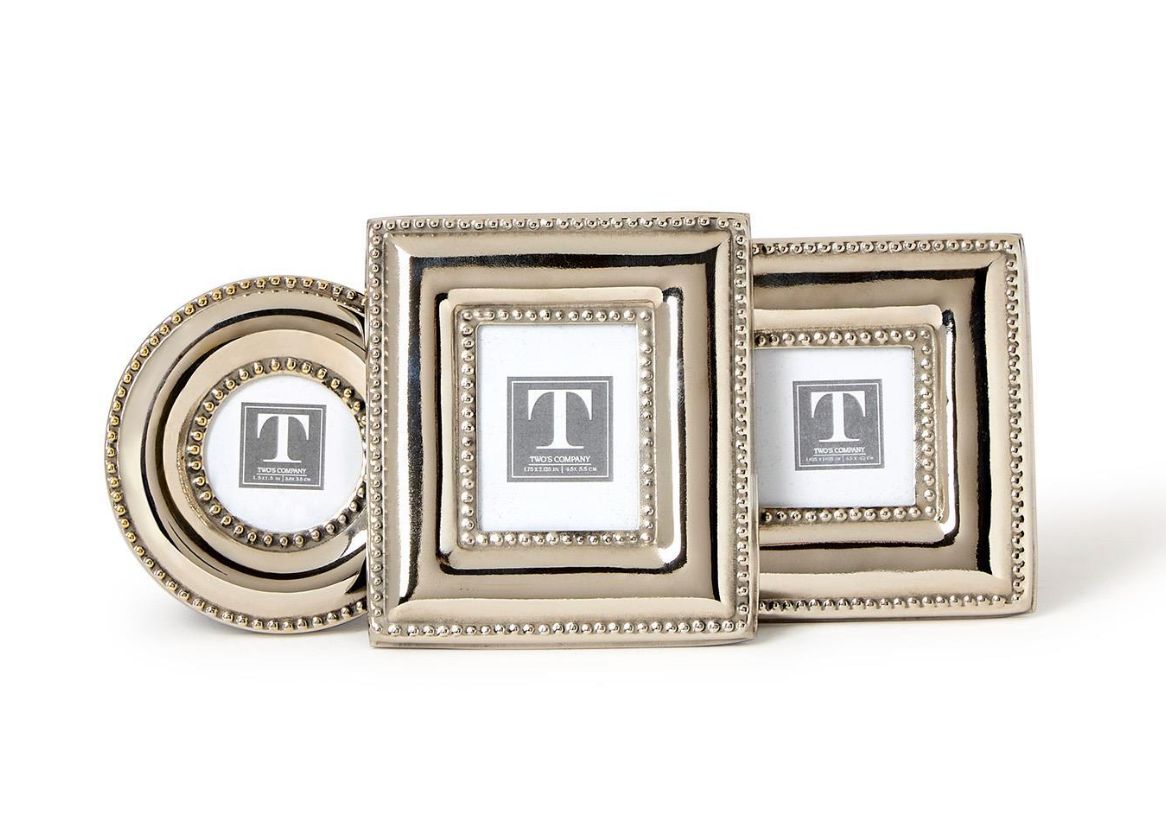 Silver Beaded Frame- Mini