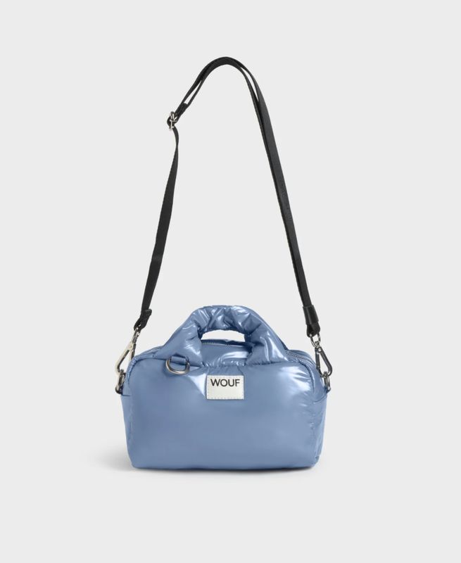 Glossy Top Handle Bag- Royal