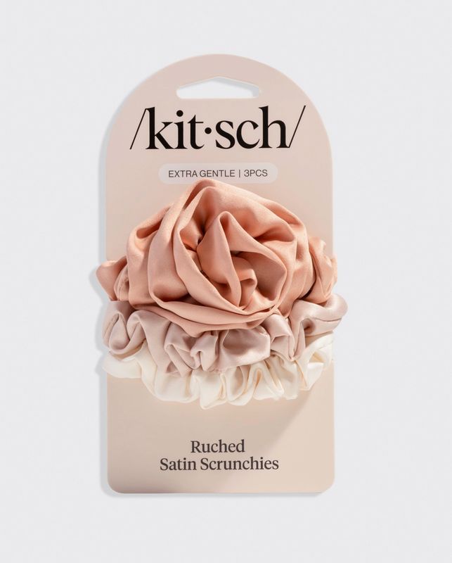Rosette Satin Scrunchies