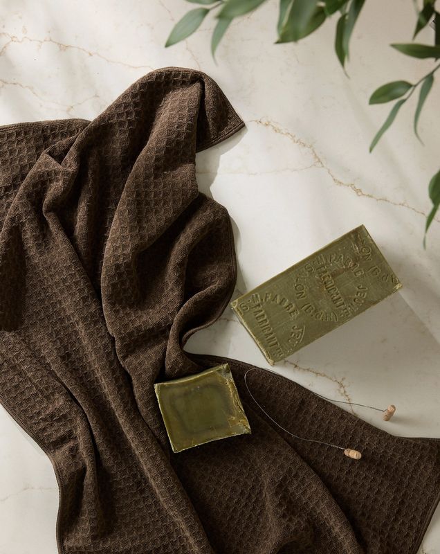 Waffle Hand Towel- Espresso