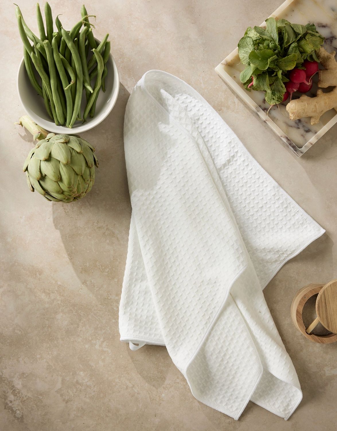 Waffle Hand Towel- Salt