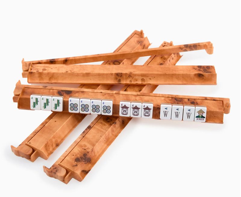 Burl Mahjong Racks S/4