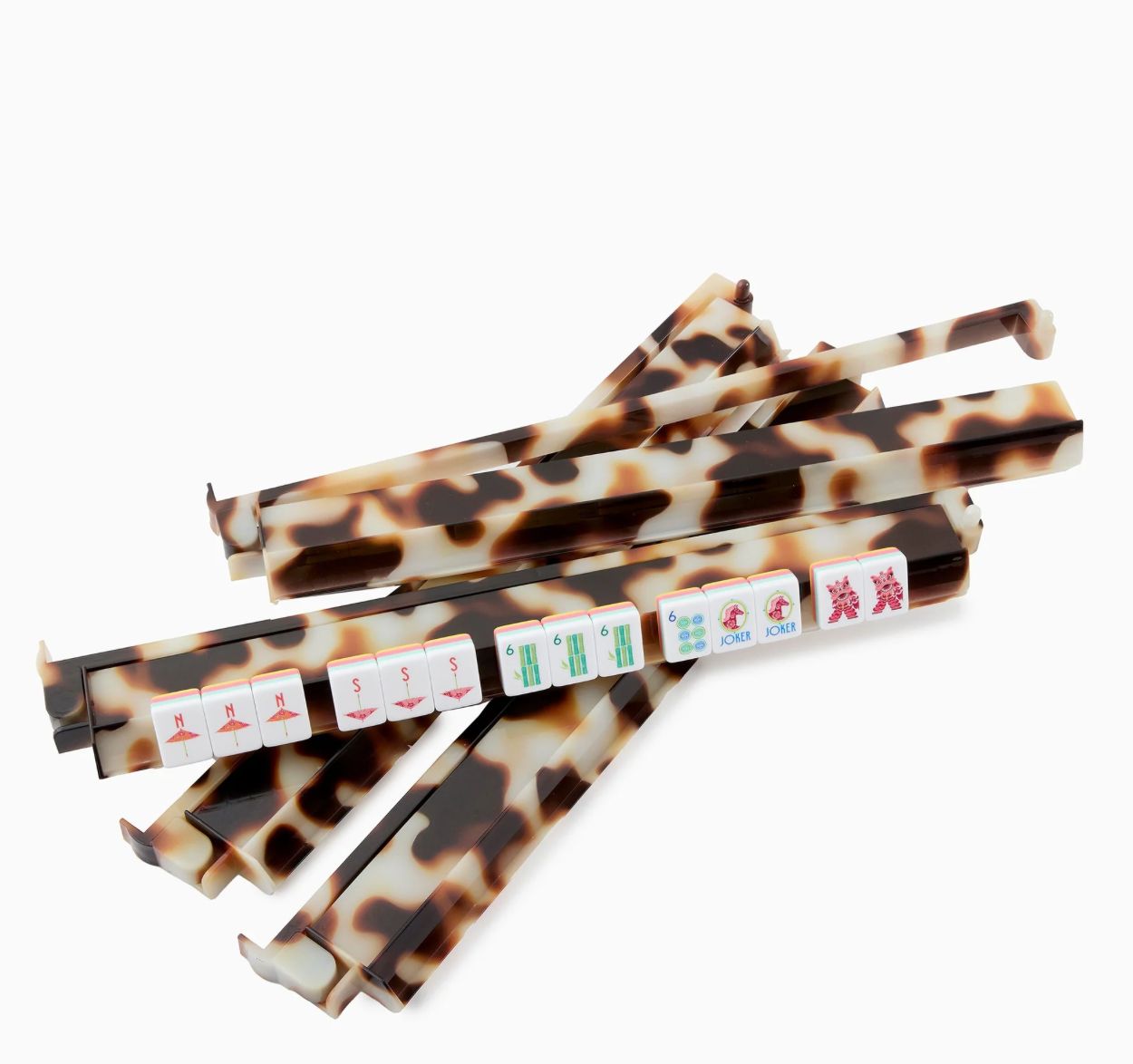 Mahjong Racks S/4- Blonde Tortoise
