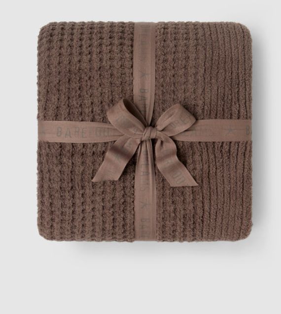 Barefoot Dreams Waffle Throw- Sable