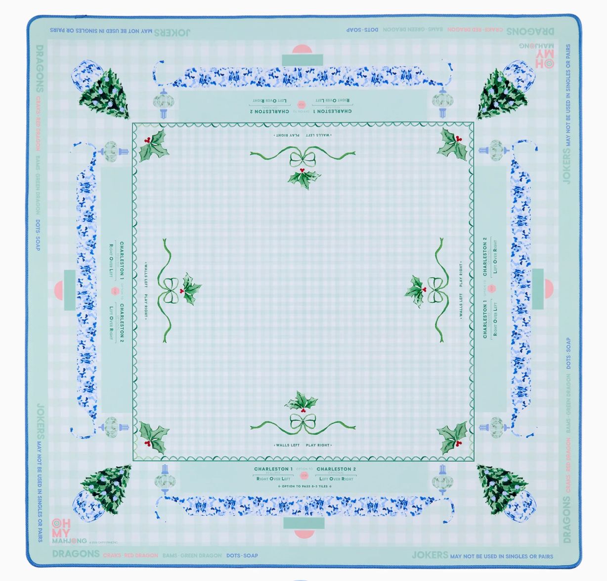 Holly Jolly Mahjong Mat
